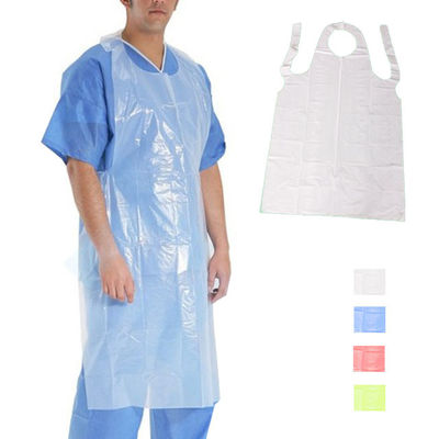 使い捨て可能な医学のエプロン、厚いプラスチック防護衣のエプロン