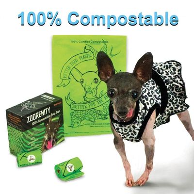 ペット無駄袋の犬のUnscented犬の船尾袋のための100%の生物分解性の注文プロダクト
