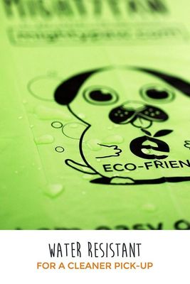 ペットecoの友好的な小犬の無駄はpoo袋100%のcompostable印刷された船尾袋のホールダーを袋に入れます