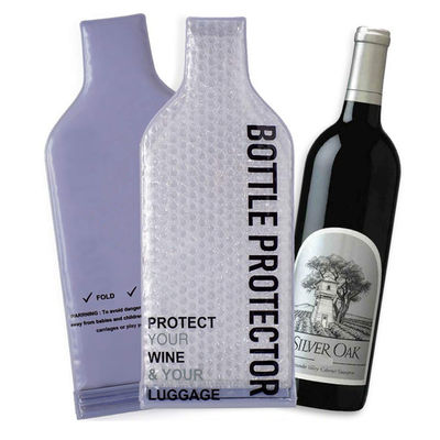 非有毒なポリ塩化ビニールのプラスチック ワイン・ボトルの気泡緩衝材袋48×18CM/44×18CM/注文のサイズ