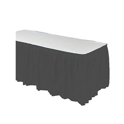 エメラルド グリーンの使い捨て可能な防水テーブルのスカート プラスチック党テーブルのスカート