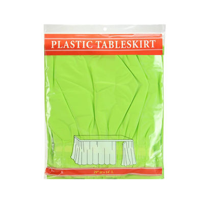 作り付けの付着力ラインが付いている波立たせられた使い捨て可能なプラスチック テーブルのスカート