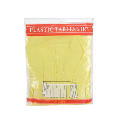 デザートのための無臭の使い捨て可能なプラスチック テーブルのスカートは装飾台に置きましたり/ビュッフェ テーブルの