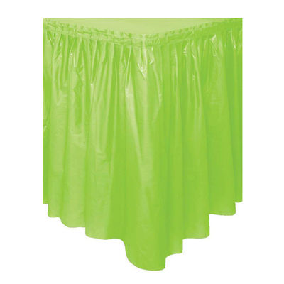 KINSHUNのプラスチック テーブルのスカートの長方形のアジサイ色党テーブルのスカート