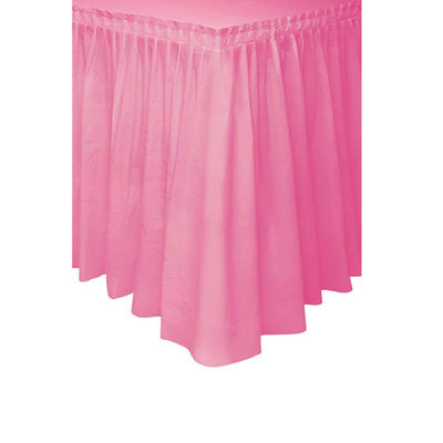 注文色の使い捨て可能なプラスチック テーブルのスカート