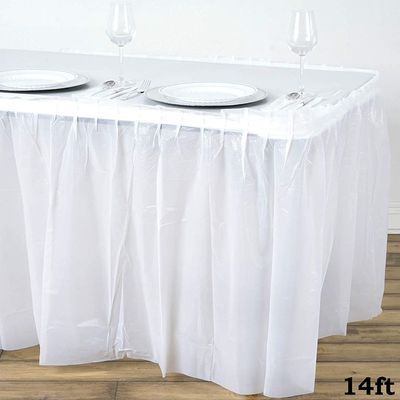 現代明白な様式の正方形のtableskirt党でき事は装飾のテーブルのスカートを供給します