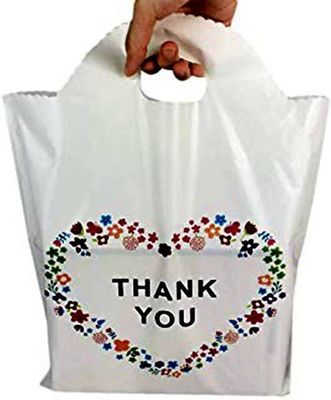 耐久の注文のロゴの再使用可能な買い物袋、花の商品の買い物袋ありがとう