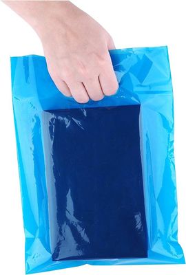 コーンスターチ100%の印刷されるcompostable生物分解性の穴あけ器の注文のロゴのプラスチックによって型抜きされるハンドルのプラスチック買い物袋