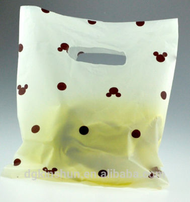 LDPE/HDPEのプラスチック注文のロゴの文房具の店のための再使用可能な買い物袋
