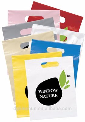 LDPE/HDPEのプラスチック注文のロゴの文房具の店のための再使用可能な買い物袋