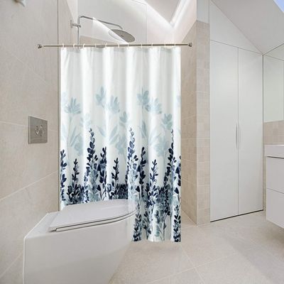 浴室の贅沢なシャワー・カーテンのためのウォールマートの浴室ポリエステル シャワー・カーテンはさみ金