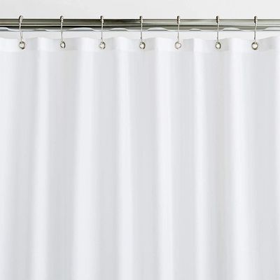 ホックが付いている白い卸売PEVAのプラスチック防水厚い浴室のシャワー・カーテン
