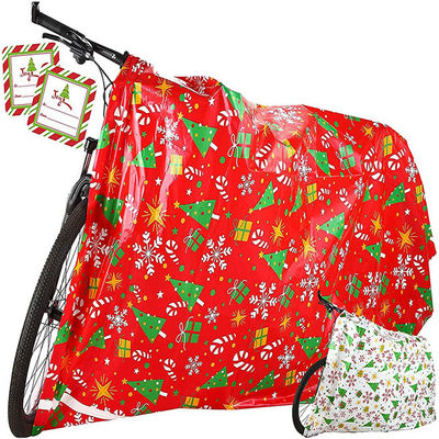 クリスマスのバイクを印刷する2milsグラビア印刷はギフトの札との60x70インチを袋に入れる