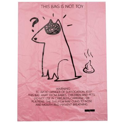 100%の生物分解性のecoのディスペンサー注文犬のpoo袋が付いている友好的な印刷されたpoo袋