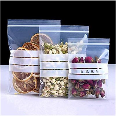 乾燥した食糧のための透明な防水ジップ ロック式袋/プラスチック ジッパー ロックの袋