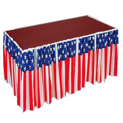 使い捨て可能な党でき事の供給、国旗様式党テーブルのスカート