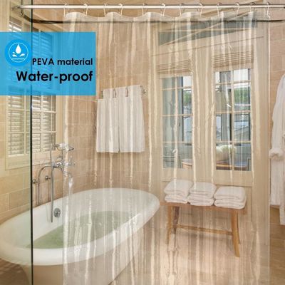 卸し売り明確で透明なPEVAのプラスチック防水厚く使い捨て可能なシャワー・カーテン