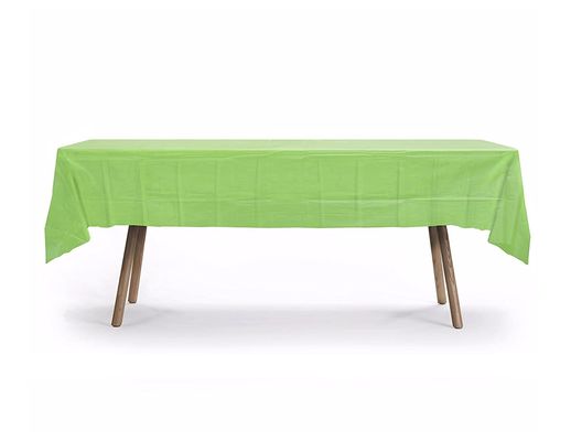 オレンジ-使い捨て可能なプラスチック テーブル掛けは54 x 108&quot;を正方形のテーブルのための正方形のテーブル クロス防水します