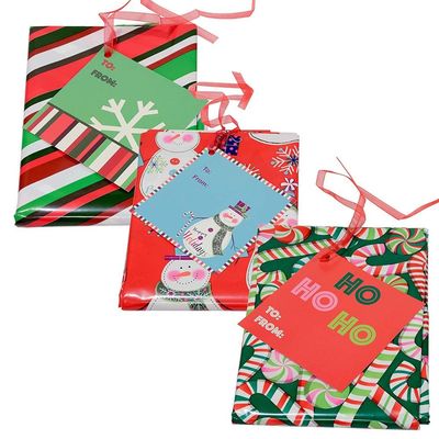 クリスマス・パーティのための多彩なプラスチック ギフト用包装紙袋
