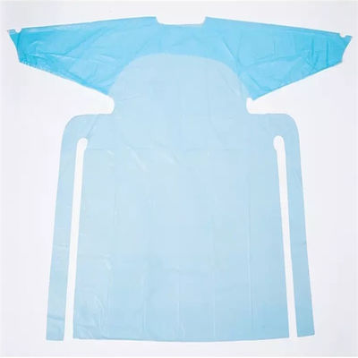 青い2/5/10PCS使い捨て可能な防護衣、医学の分離のガウン、青い保護つなぎ服