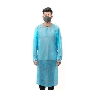 使い捨て可能な検疫の保護ガウン-完全なボディ分離の青いガウンのスーツ（20パック）