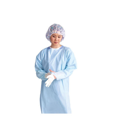 長い袖が付いている病院によって使用される布の分離のガウン使い捨て可能なCPEのガウン