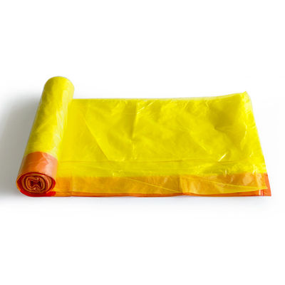 ドローストリングのプラスチック使い捨て可能なごみ袋のPE LDPEのごみ袋