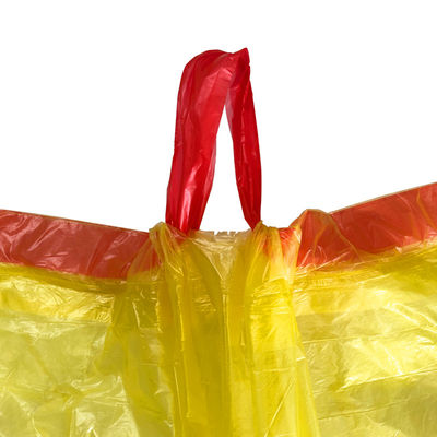 ドローストリングのプラスチック使い捨て可能なごみ袋のPE LDPEのごみ袋
