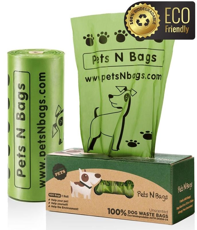 100%のCompostable ecoの友好的なpoo袋のholerの注文の小犬の無駄はディスペンサーと袋に入れます